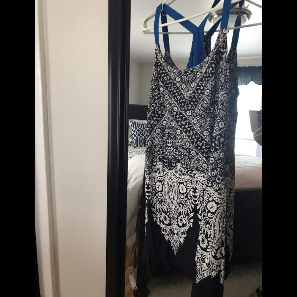 Racer back design short dress/tunic